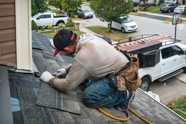 Professional Metal Roofing technician working in Basom, NY